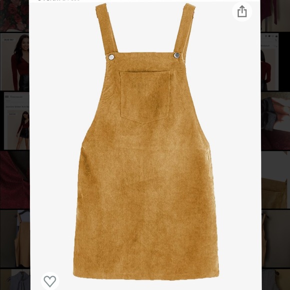 ROMWE Dresses & Skirts - Romwe Mustard Overall Dress